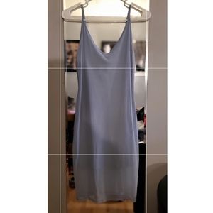 Blue sheer dress